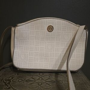 Anne Klein Beige Crossbody Bag | Zip Top | Neutral